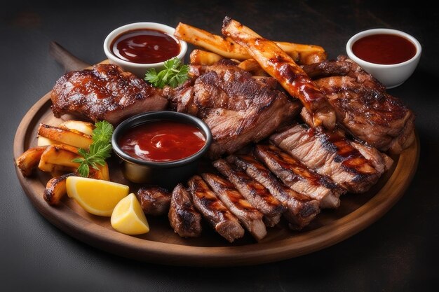 plato carnes brasa salsa 969965 44522 2338377465